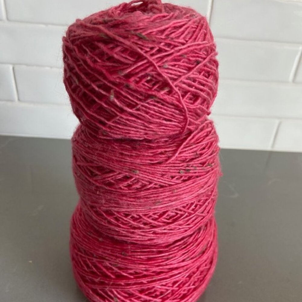 Madeline Tosh Merino Light + Tweed Yarn in "Geranium"